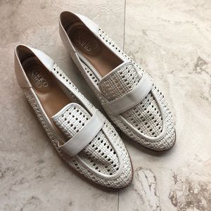 Franco Sarto Woven Off-White Flats